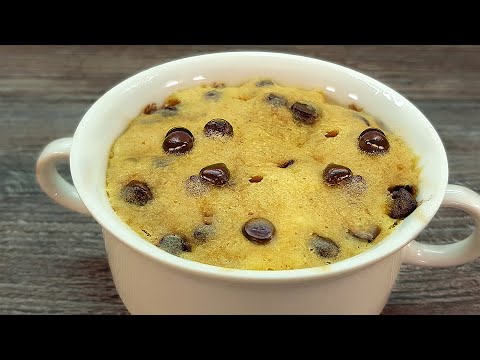 1 minute microwave cookie Perfect biscuit in a cup - WITHOUT oven #146