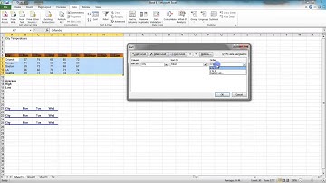 2.10 Sort Columns - MS Excel (Urdu) - MS Office 2010 Tutorials