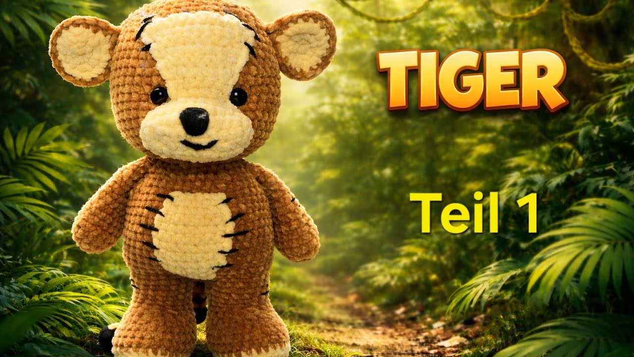 Tiger häkeln 🐯 | Teil 1 | Mitmach-Video | Amigurumi Anleitung