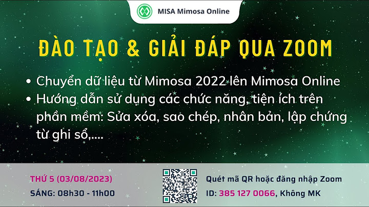 Hướng dẫn chuyển dữ liệu trên misa mimosa năm 2024