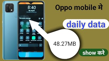 oppo a16 data usage settings | how to check daily data use in oppo mobile | data use setting