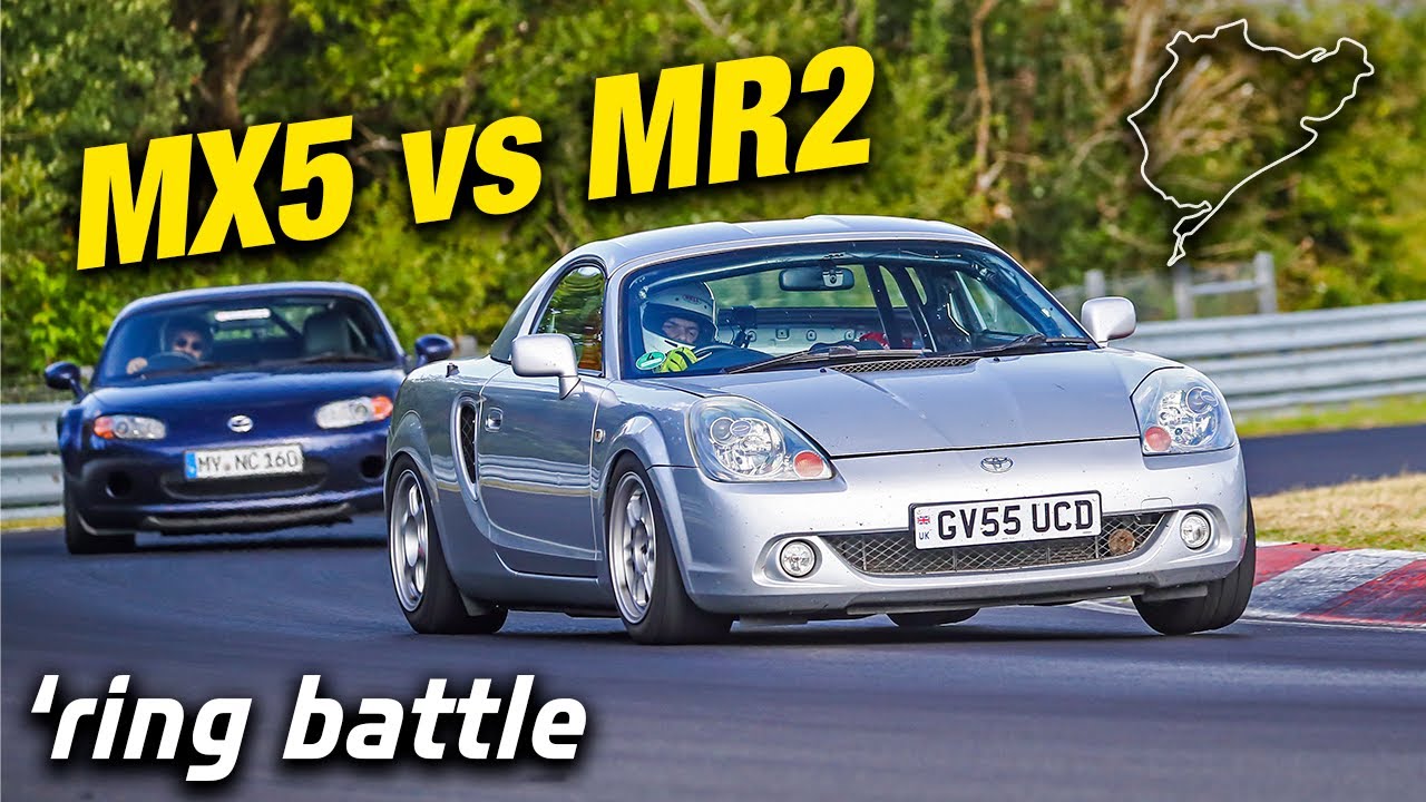 Mazda MX5 vs Toyota MR2 Nürburgring Nordschleife Battle