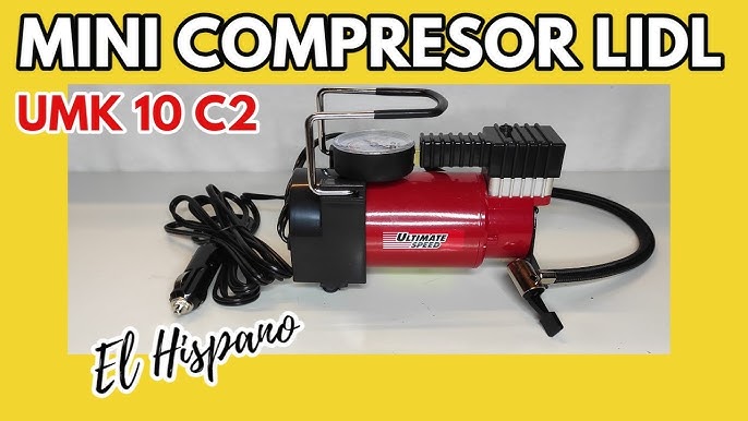 Ultimate Speed auto Mini Compressor UMK 10 A1 & C2 (from Lidl) - review and  test - YouTube