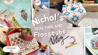 CROSS STITCH Clean Up, 2 FFO's, New Starts + Stitching PLANS (Flosstube Ep. 83)