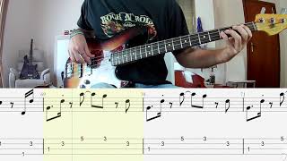 Video thumbnail of "Modjo - Lady (Hear Me Tonight) BASS COVER + PLAY ALONG TAB + SCORE"