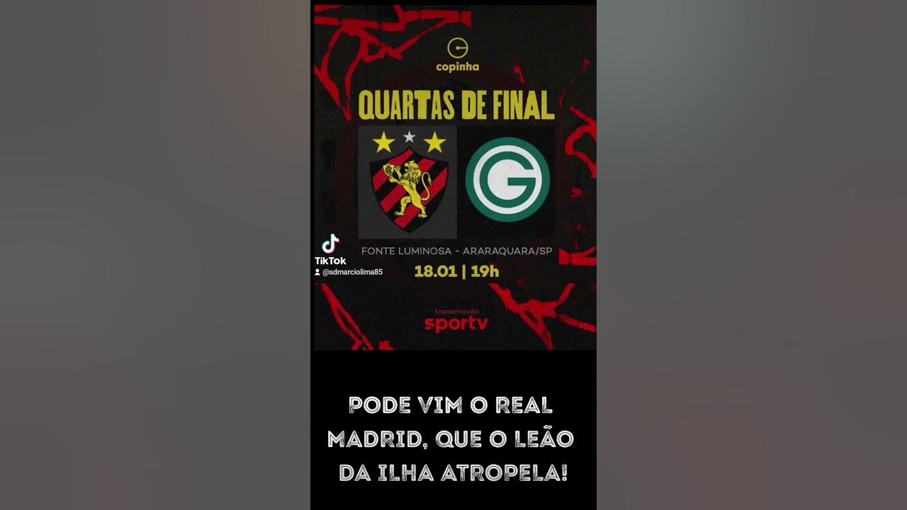 Pode vim o real madrid que o le o da ilha atropela o sport clube do
