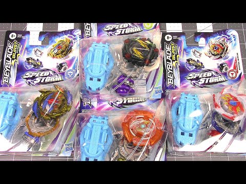 BEYBLADE BURST SURGE SPEEDSTORM!! Super Hyperion | Kolossal Helios | Curse Satomb | Glide Roktavor