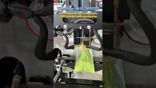 powder packing solution back-seal pouch vffs auger filler packing machine. #machine #powder #factory