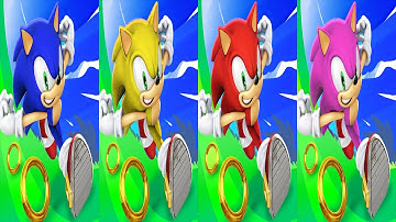 Sonic Dash - SONIC VS TAILS VS KNUCKLES VS AMY Ep 2