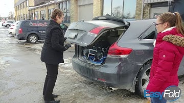 How To Load The EasyFold Wheelchair into an SUV - Bloopers and All