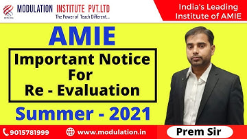 AMIE Important Notice RE - Evaluation Summer - 2021