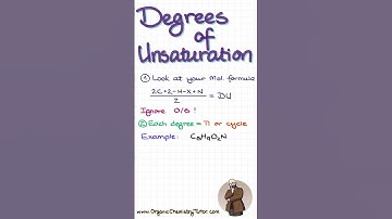 Onverzadigingsgraden #scheikunde #wetenschap #organischechemie #organischechemie #organischechemi...