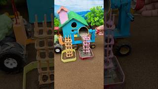 😱 Real Working Mini Tractor Making Cement Pillar | Amazing DIY Construction Machine 🚜 #shorts