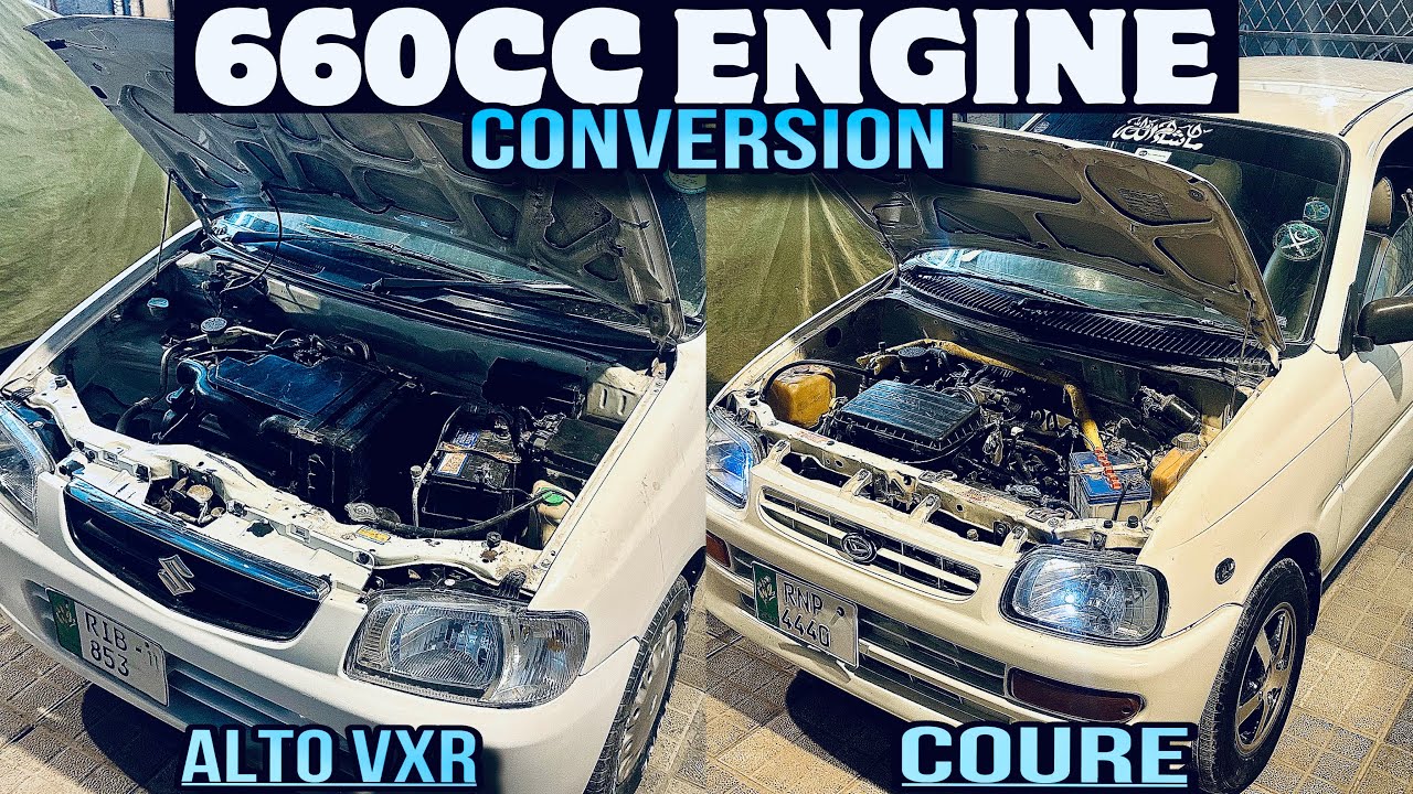 Alto VXR & Daihatsu Cuore 660cc Automatic Engine Conversion | Full ...