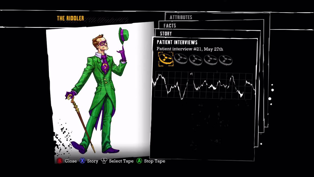 Batman Arkham Asylum - The Riddler Patient Interview #21 - YouTube