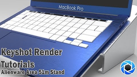 Best CAD Tutorials | Keyshot render of Alienware Area 51m Laptop stand | Keyshot Tutorials