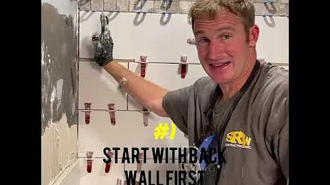 Tile shower wall pro tips