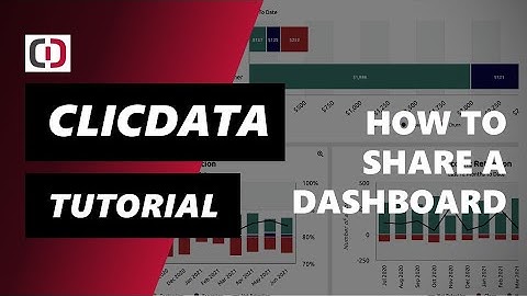How to Share your Dashboard - ClicData Tutorial