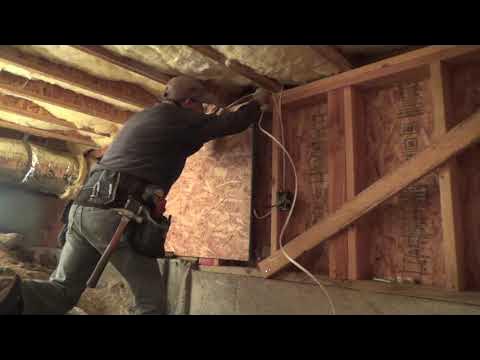 How to Install Romex Wire to Junction Box Under House Made Easy - YouTube