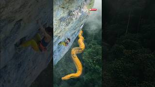 MENGERIKAN!! ULAR KUNING RAKSASA DIBAWAH TEBING #shorts