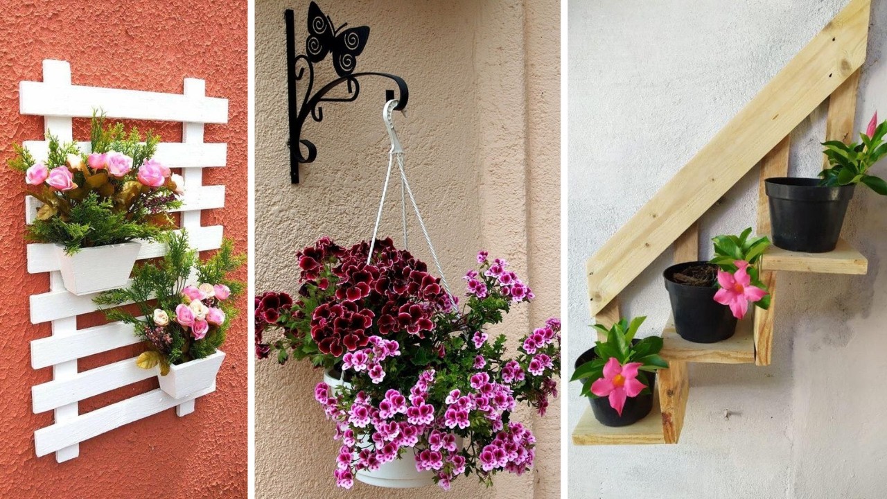 +277 iDEIAS incríveis para pendurar VASOS DE PAREDE para incrementar o seu jardim suspenso sua casa