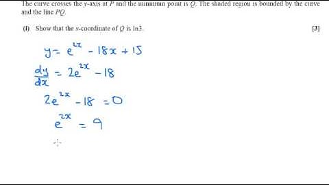 C3 June 2013 q9i - AS/A2 Maths - Exponentials and Logs