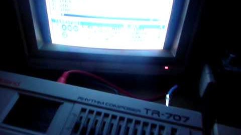 TR-707 and C64c Mssiah Sync