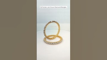 Bangles with 50 Pointer each Lab Grown Diamond