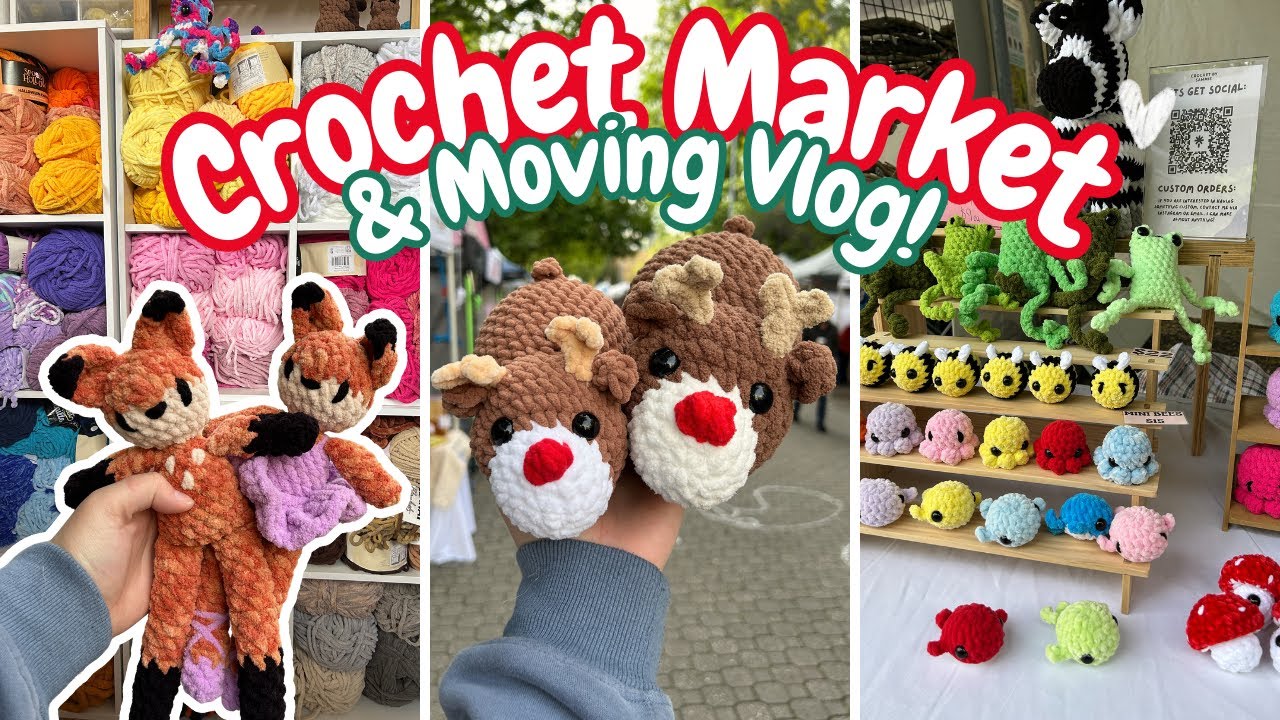 Видеоблог о ярмарке вязаных крючком и переезде! — Организация пряжи, подготовка к ярмарке, рождес...