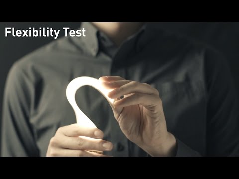 LG Display Flexible OLED light panel - Flexibility Test & Hammer Test