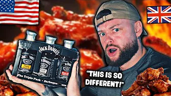 Brit tries American BBQ Sauces for the First Time! 
