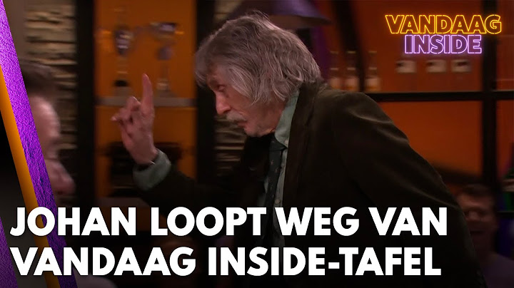 Johan Derksen loopt weg van Vandaag Inside-tafel: 'Hier wil ik niet meer bij horen!'