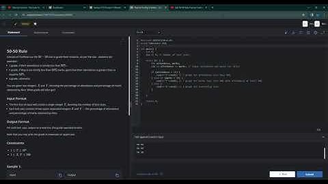 50-50 Rule Practice Coding  Problem | CodeChef Starters 125 | CodeChef Contest