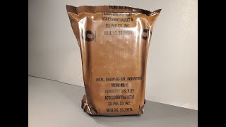 1993 US MRE Smoked Frankfurters Review Vintage Meal Ready to Eat Tasting Test