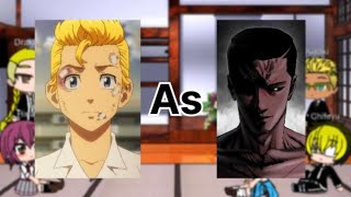 Tokyo Revengers react to Takemichi as Gun Park Shiro Oni Lookism X Tokyo Revengers