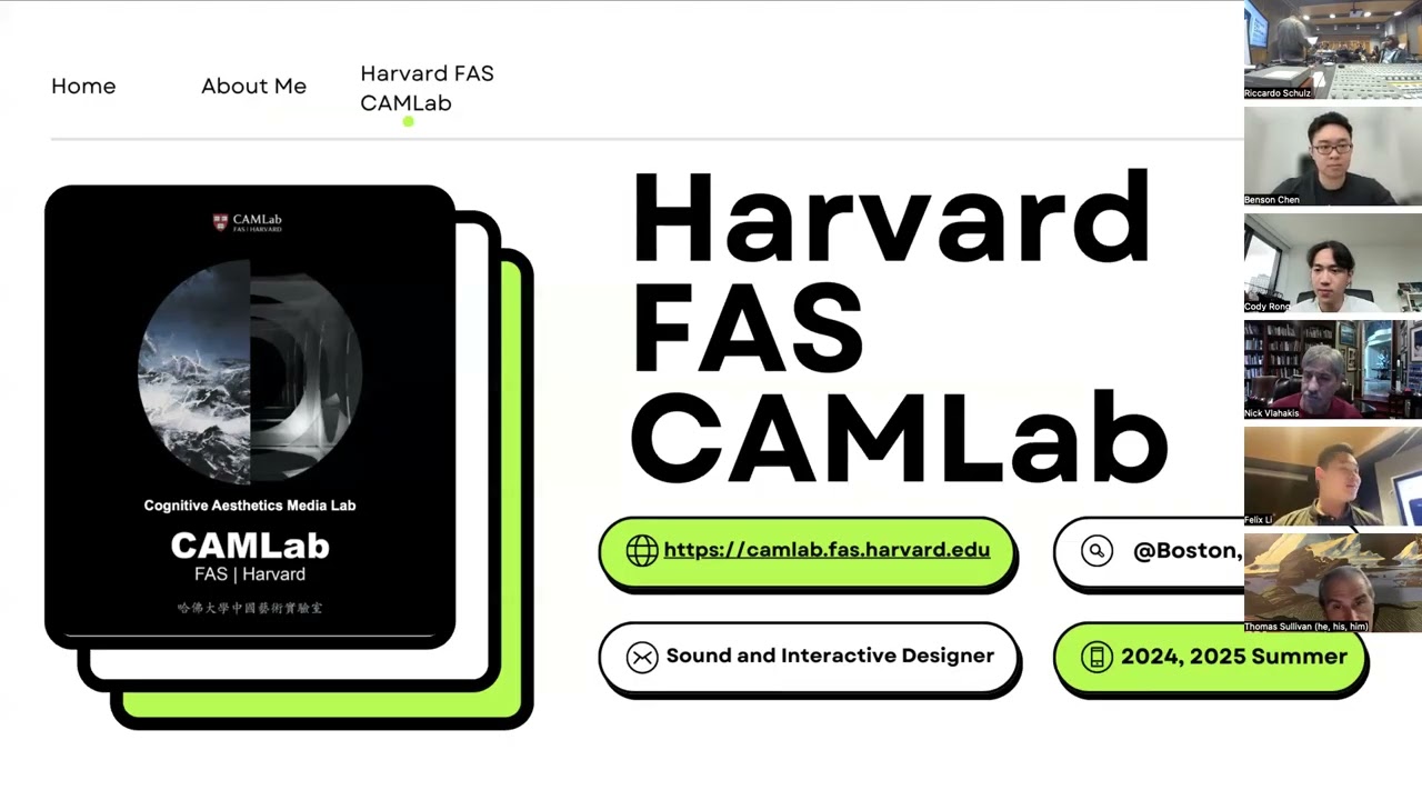 CMU M&T Seminar: Music and Interactive Media at Harvard FAS CAMLab