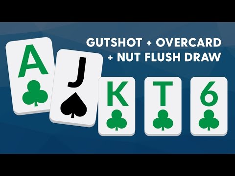 Jamming A Gutshot+Overcard+Nut Flush Draw - SplitSuit - 동영상