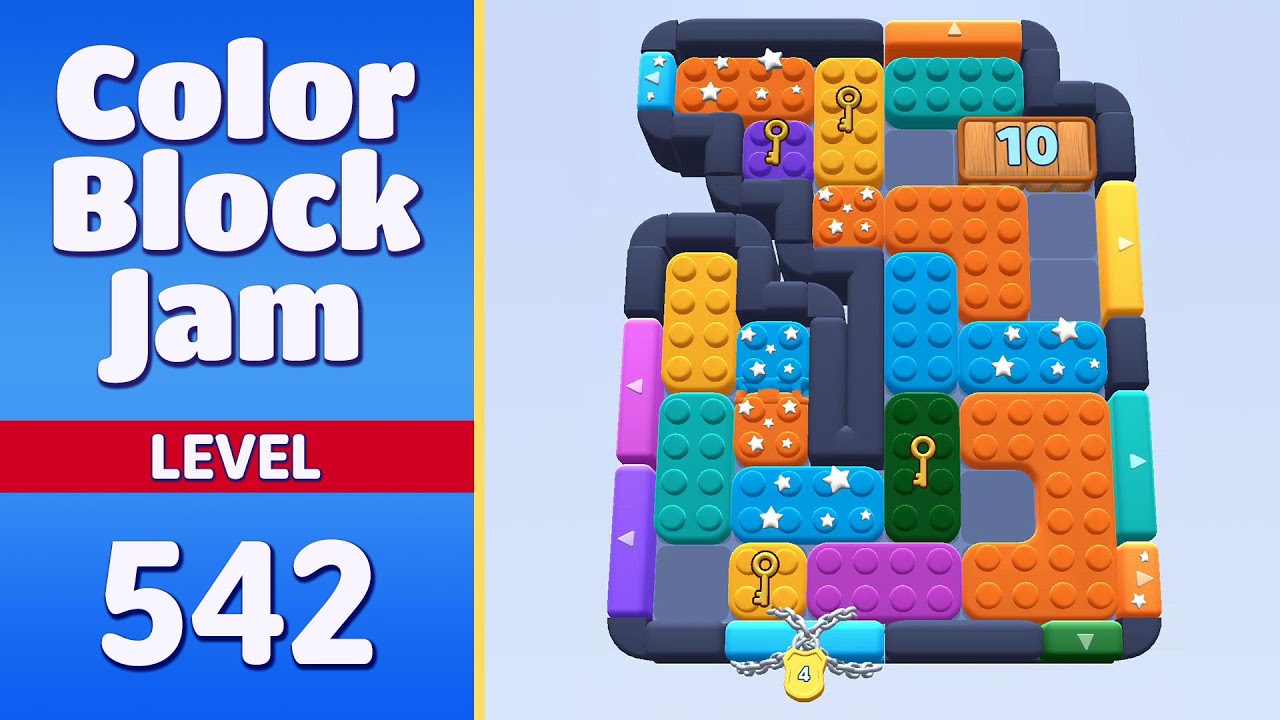 Color Block Jam Level 542 | Every Puzzle Solved! 🎯 - YouTube