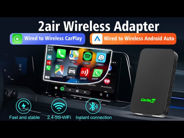 CarlinKit-Adaptateur CarPlay sans fil 2air, Apple Carplay, Android