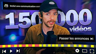 Sponsos \& pubs : j'ai analysé 150 000 vidéos du Youtube français