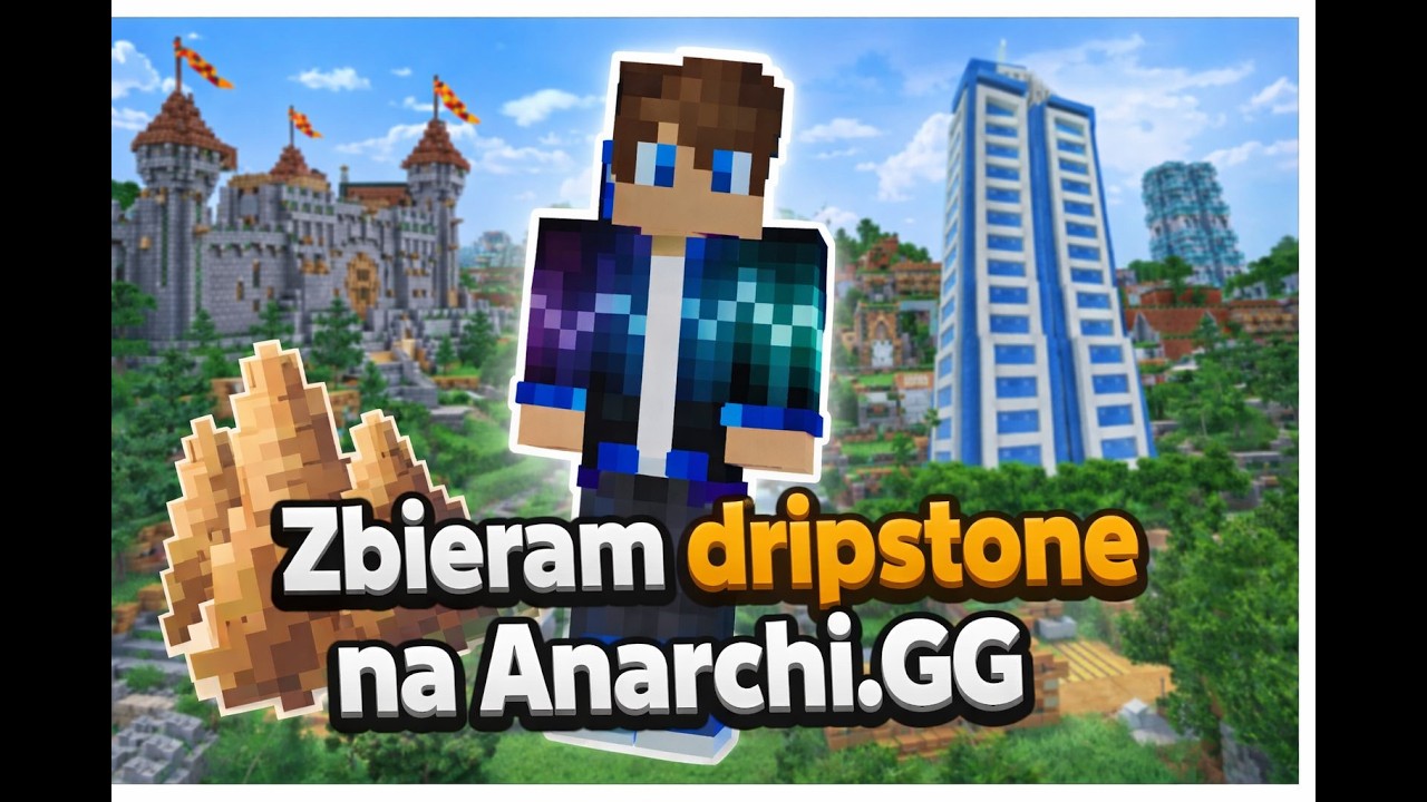 Minecraft - Zbieram dripstone na Anarchia.GG