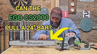 How Does The Ego Cs2000 Pull A 24 Bar And Chain?