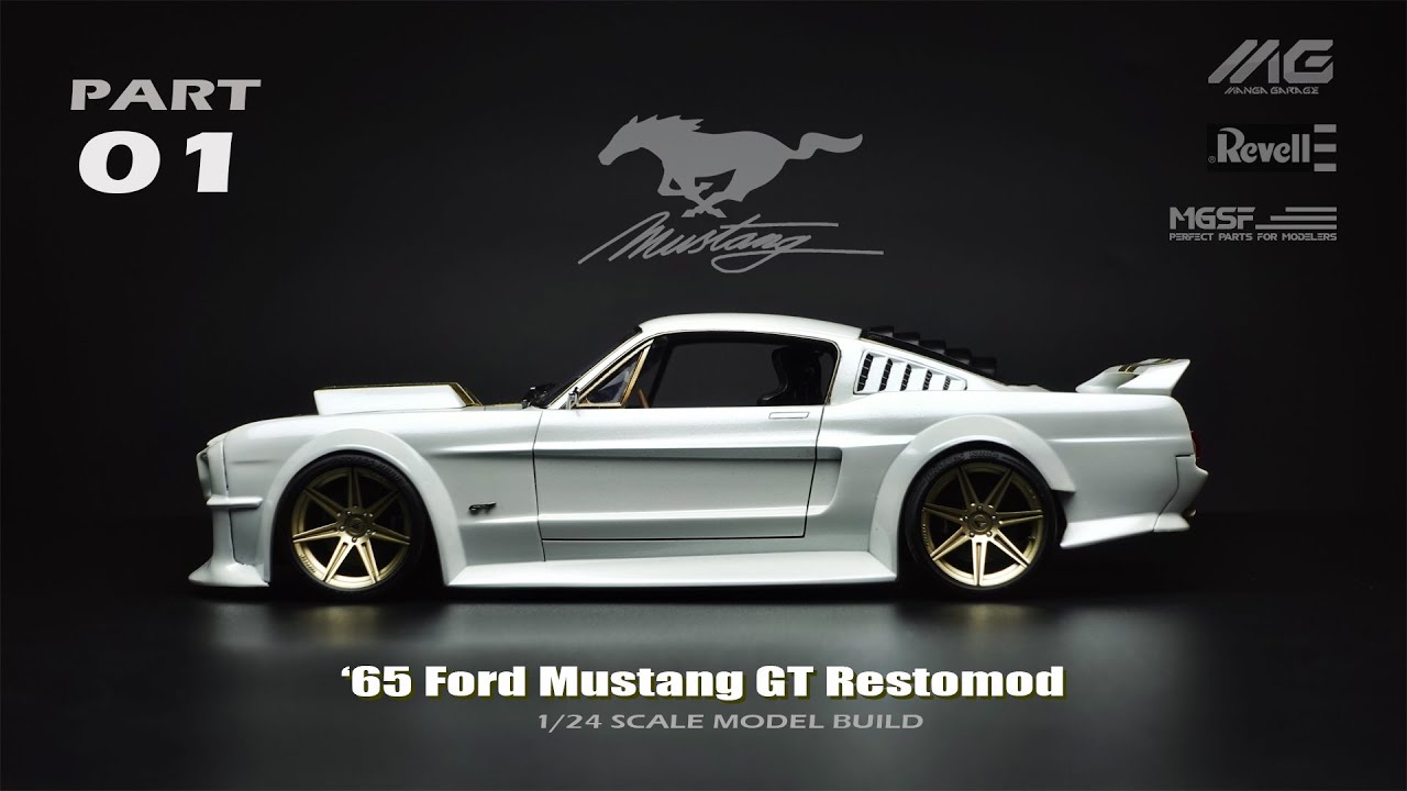 01 | Ford Mustang GT Restomod | Revell | 1/24 | Scale Model Building | ASMR |