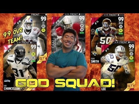 KAY'S GOD SQUAD! 99 OVR TEAM! Madden Ultimate Team 16 - YouTube