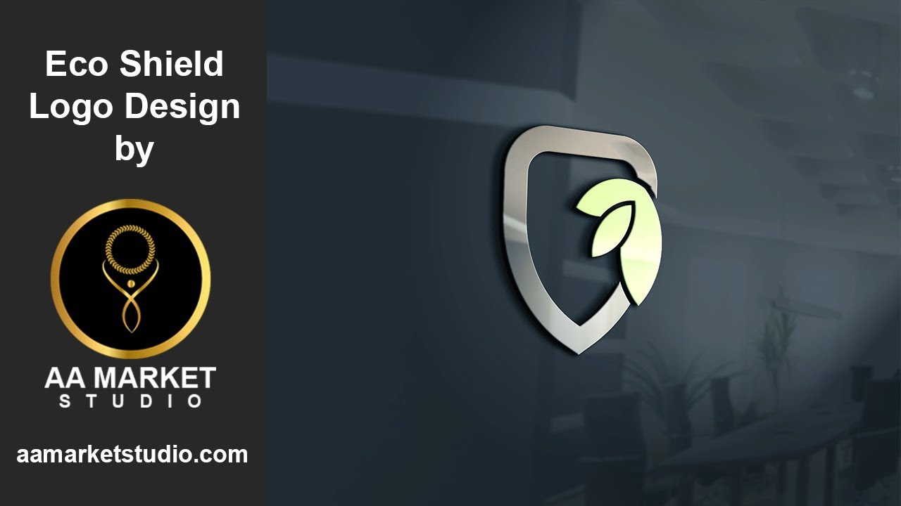 Eco Shield Logo Design By AA Market Studio
