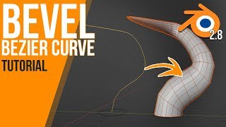 How to work with bevels on curves (and their weight) | Blender 2.8 | Tutorial