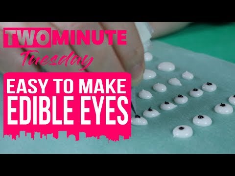 How to Make Edible Eyes from Royal Icing