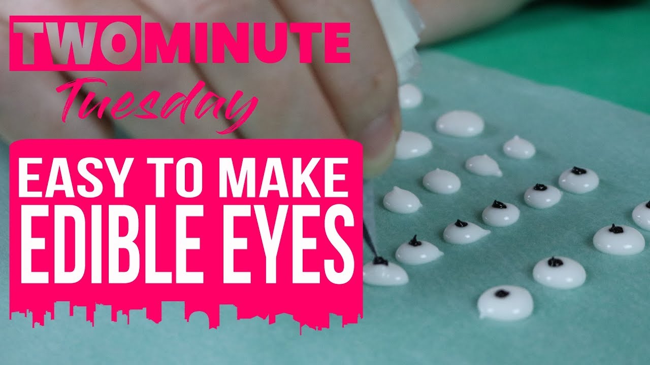 How to Make Edible Eyes from Royal Icing 