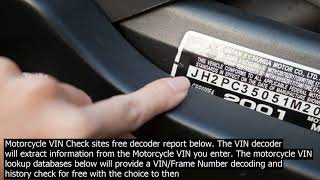 Free motorcycle title check by vin · free motorcycle vin check decoder. there is a signi