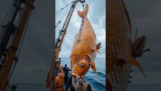 Giant Orange Fish Caught In Stormy Waters Breaks Records